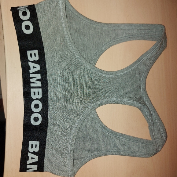 Sports-Style Bra, Small, Grey Mix - Picture 2 of 3